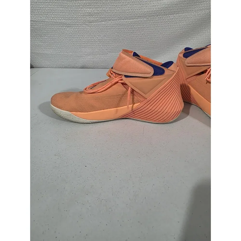 Jordan Why Not Zer0.1 Cotton Shot Sneakers Orange Pulse AA2510-800 Mens Size 11